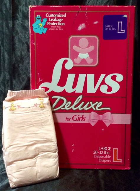 Vintage Luvs Deluxe Diapers