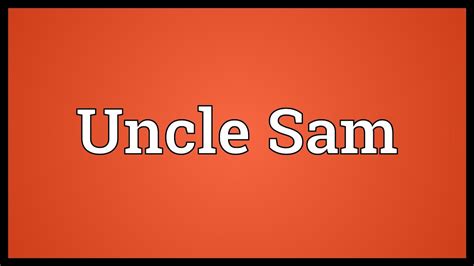 Uncle Sam Meaning Youtube