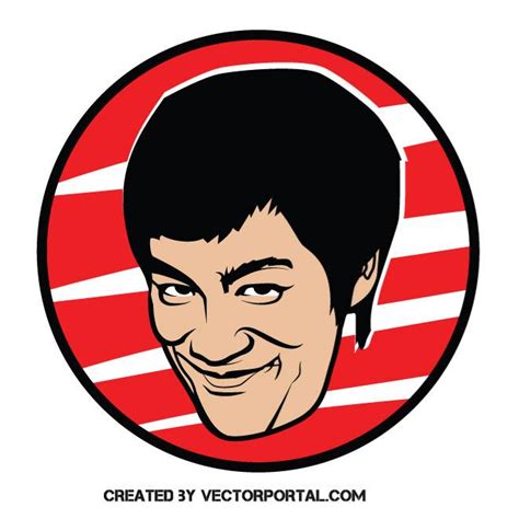 Actor Bruce Lee Royalty Free Stock Svg Vector And Clip Art