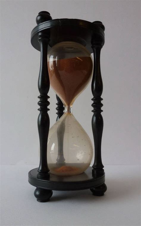 Large 19th Century Hour Glass Hourglass Sand Clock Hourglasses