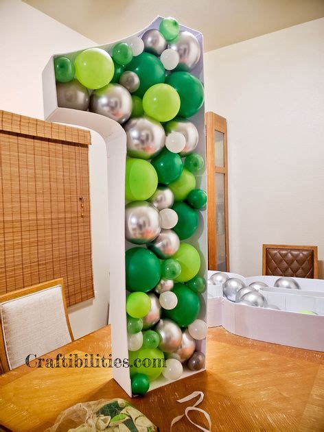 Giant Mosaic Numbers Letters Filled With Balloons Party Decoration