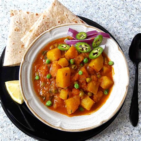 Tossing the eggplant with salt draws out excess moisture from the vegetable, making it less bitter and more firm upon cooking. Instant Pot Aloo Matar - Indian Potato and Peas Curry ...