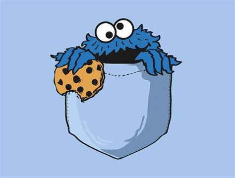 Crumbs In My Pocket T Shirt Cookie Monster T Shirt Is 17 At Teefury
