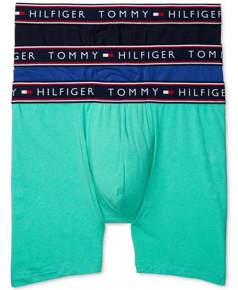 Tommy Hilfiger Mens 3 Pk Cotton Stretch Boxer Briefs And Reviews