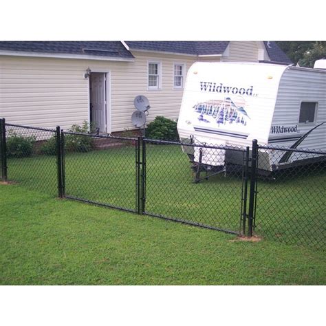 4 Ft H X 10 Ft W Vinyl Coated Steel Chain Link Fence Gate In The Chain