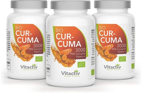 Vitactiv Bio Curcuma Im Er Pack Kurkuma Hochdosiert Curcuma