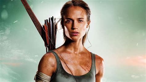 Wallpaper Lara Croft Tomb Raider Alicia Vikander 4k Movies 17147