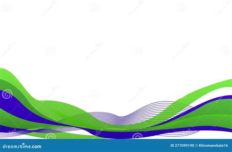 Blue And Green Abstract Dynamic Art Wavy Background Clipart Stock