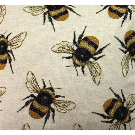 Mcalister Textiles Novelty Tapestry Bumble Bee Fabric Uk Bee Fabric