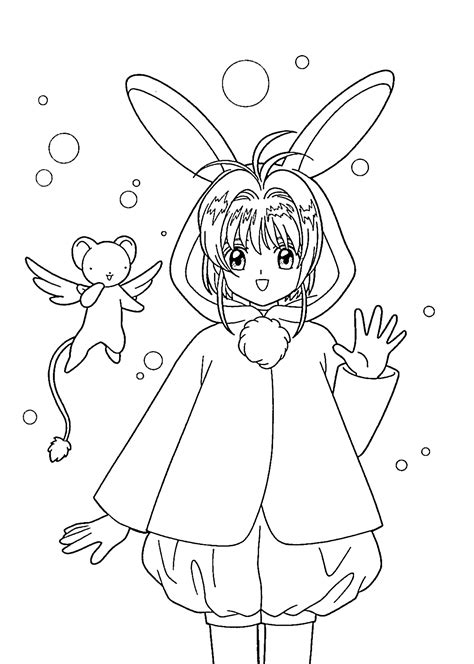 Book Sakura Anime For Kids Printable Free Coloring Pages Coloring Pages