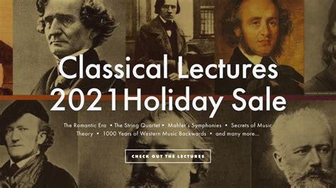 Holiday 2021 Classical Lecture Sale Youtube