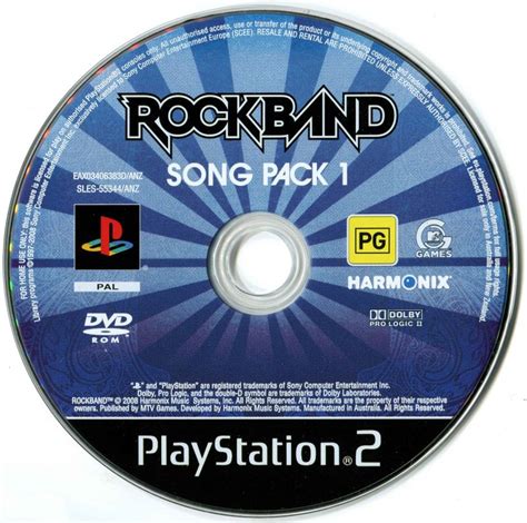 Rock Band Track Pack Volume 1 2008 Box Cover Art Mobygames