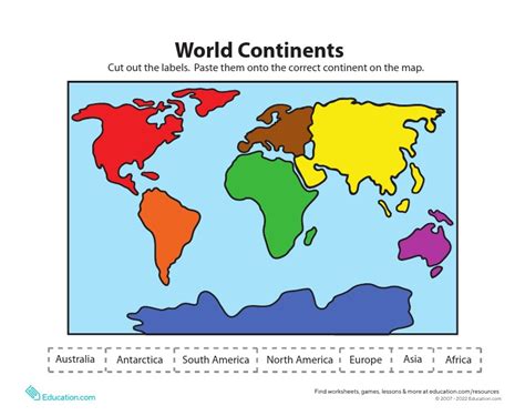 Label Continents Pdf