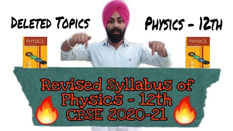 Deleted Topics Of Physics Class Th Cbse Deleted