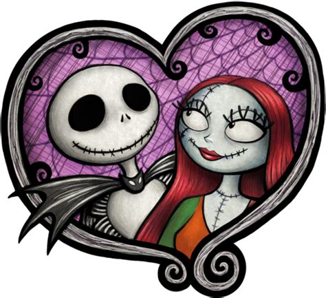 Download Jack And Sally Nightmare Before Christmas Simple Transparent