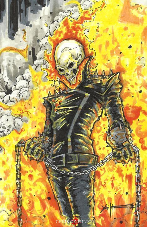 Ghost Rider By Chrisozfulton On Deviantart Ghost Rider Marvel Ghost