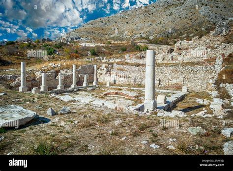 Sagalassos Ancient City Near Burdur Turkey Ruins Of The Upper Agora