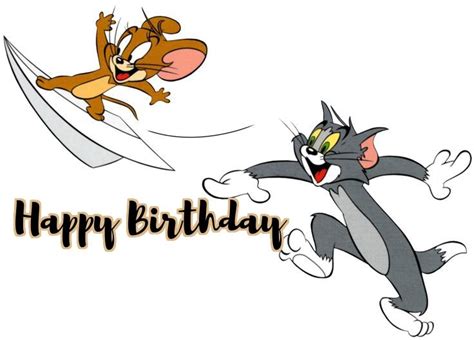 Kids love to have their favorite cartoon character cake on their birthdays. 12 best Tom and Jerry Birthday Cards images on Pinterest ...