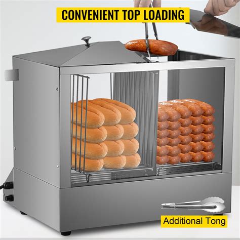 Vevor 1200w Commercial Hot Dog Hut Steamer Electric Top Loading Food B
