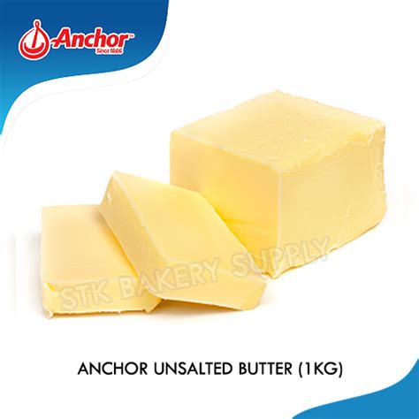 Anchor Unsalted Butter 1kg 1 X 25 Stk Bakery Supply