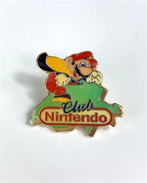 Vintage Club Nintendo Pin Super Mario Luigi Pin Badge Etsy
