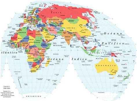 Planisferio Mapa Del Mundo Mapamundi Mapa Político Del Mundo Paises