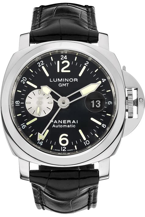 Pre Owned Panerai Luminor Gmt Pam00088 Panerai Luminor Gmt Tourneau