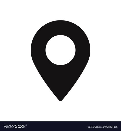 Location Icon Pin Symbol Map Pin Pointer Vector Image