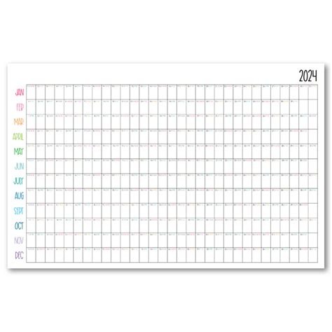 11x17 Year On A Page Calendar Limelife Planners