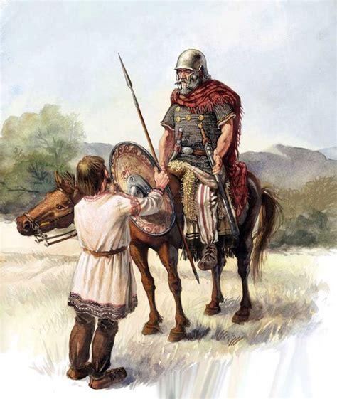 Germanic Horseman Ancient Warriors Historical Fantasy Ancient Warfare