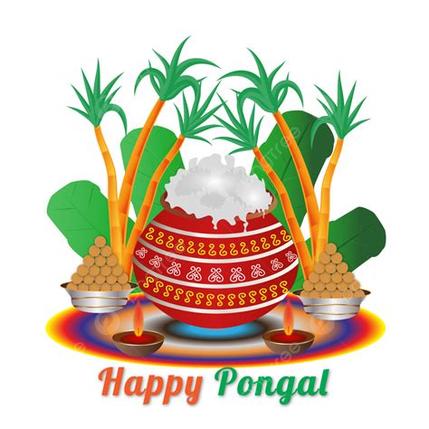 Happy Pongal Celebration Vector Hd Images New Realistic Happy Pongal