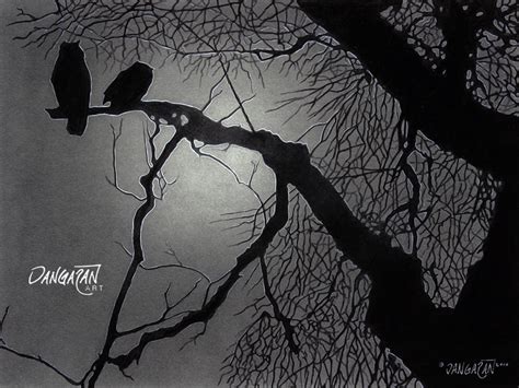Moonlight Silhouette By Dangaranart On Deviantart