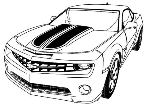 Süper hızlı spor araba aventador efsane olma yolunda ilerliyor. Coloriage Voiture Camaro coupé dessin gratuit à imprimer