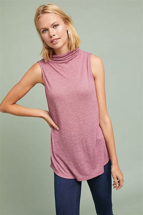 Download Slide View: 1: Michael Stars Mock Neck Tank | Mock neck ...