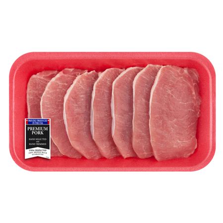 It's important to note that cooking times will vary depending on the thickness of the chop. Pork Center Cut Loin Chops Thin Boneless, 1.0 - 1.8 lb - Walmart.com