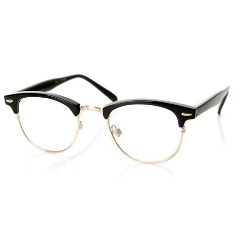 Vintage Optical Rx Clear Lens Half Frame Glasses 2946 49mm In 2020