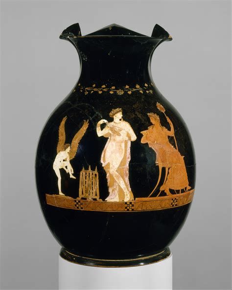 Terracota Oinochoe Jug Greek Nude Pompe Dionysos Eros Museum Copy My