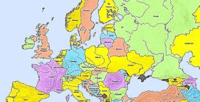 Mapa de Europa en 2020 🥇 Mapas del Continente Europeo en Imágenes