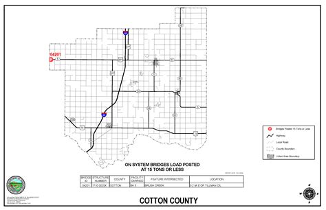 Oklahoma Highway System Bridges 15 Tons Or Less