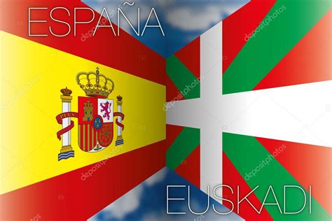 George hodan kiadta ezt a „térkép spanyolország és zászló képet public domain licenc alatt. Spanyolország vs baszk zászlói ország — Stock Vektor ...