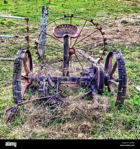 Antique Farm Equipment Stock Photo Alamy