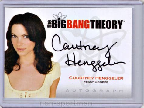 Big Bang Theory Cryptozoic Autograph A11 Courtney Henggeler Ebay