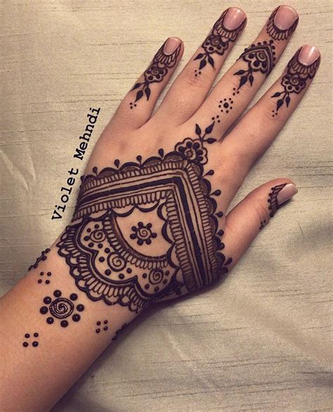 Violet Mehndi Henna Body Art Henna Hand Tattoo Henna