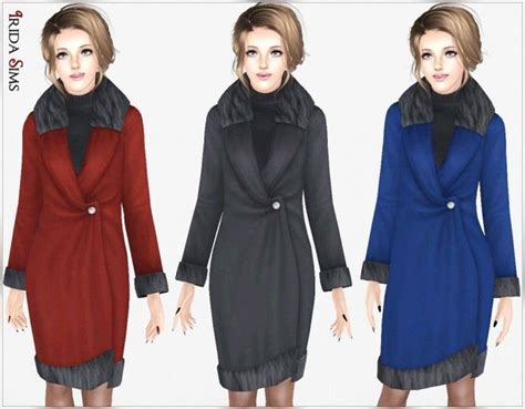 Wool Coat By Irida Sims 3 Downloads Cc Caboodle Sims 3 Cc Clothes