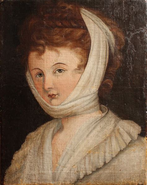 Antique Original Late 18th Century Georgian English Portrait Oil On