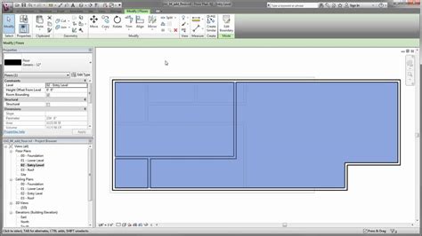 Revit Lt Getting Started Creating A Floor Youtube