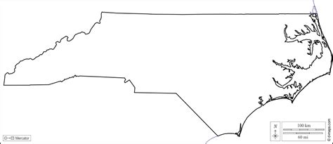 North Carolina Free Map Free Blank Map Free Outline Map Free Base