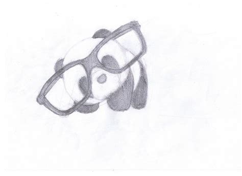 Panda With Glasses By Nheckscar On Deviantart Mermaid Drawings