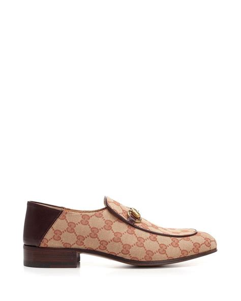 Gucci Gg Canvas Horsebit Loafer In Brown For Men Lyst Canada