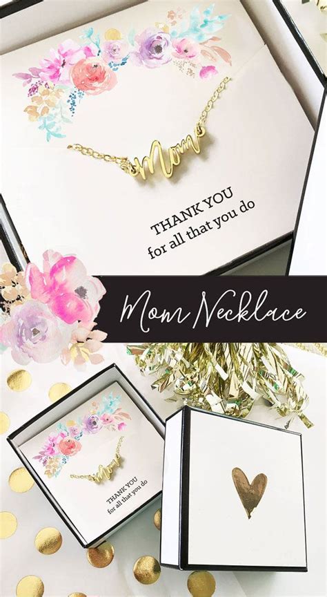 To honor and pay respect to her you can send gifts online on her birthday or any other special day. Mom Gift Ideas - Mom Necklace - unique Christmas Gift for ...